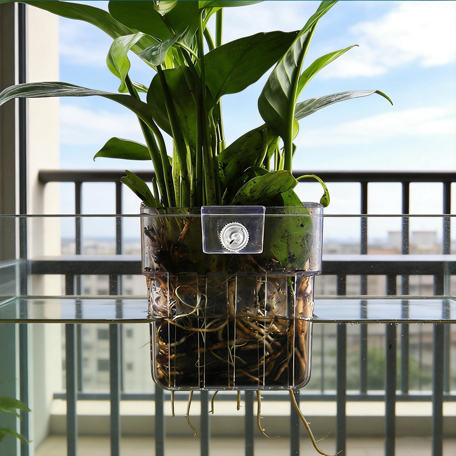 Transparent Hangable Aquarium  - огляд і ціна Aquarium Plants Live