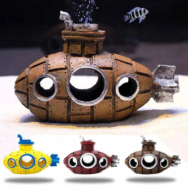 Resin Submarine Ornaments Aqua - огляд і ціна Aquarium Plants Live