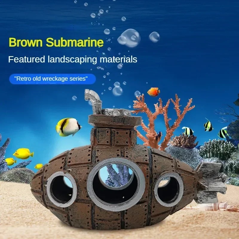 Resin Submarine Ornaments Aqua - огляд і ціна Aquarium Plants Live